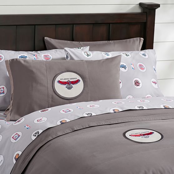 Nba Patch Boys Duvet Cover Sham Sale Pottery Barn Teen
