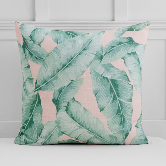 The Emily Meritt Palm Print Euro Pillow Cover Teen Throw