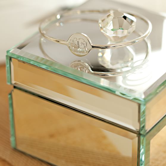 Mirrored Small Jewelry Box Storage Pottery Barn Teen Mirrored Small Jewelry Box