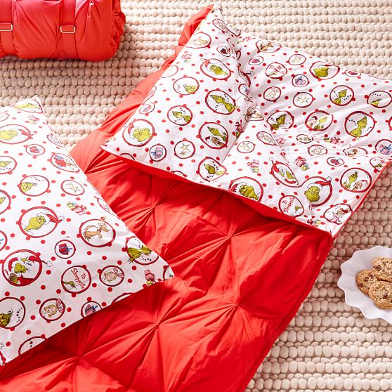 Grinch Girls Sleeping Bag Pottery Barn Teen