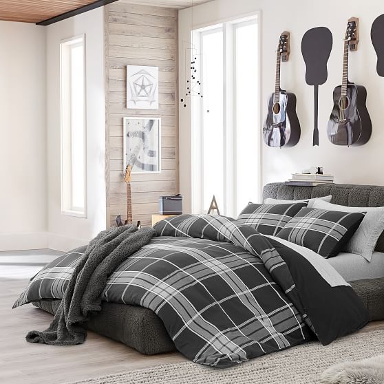 Crosby Plaid Boy S Duvet Cover Sham Pottery Barn Teen