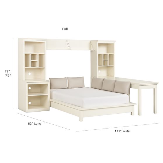 Stuff Your Stuff Platform Bed Super Set Bed Towers