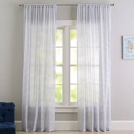 Sheer Polka Dot Curtains Pottery Barn Teen