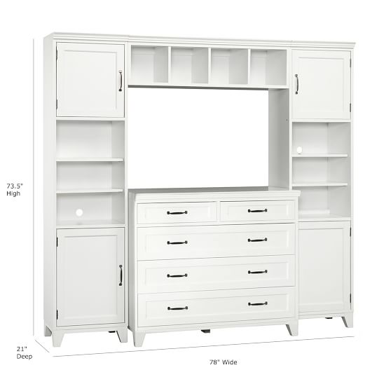 Hampton 5 Drawer Teen Dresser Set Pottery Barn Teen