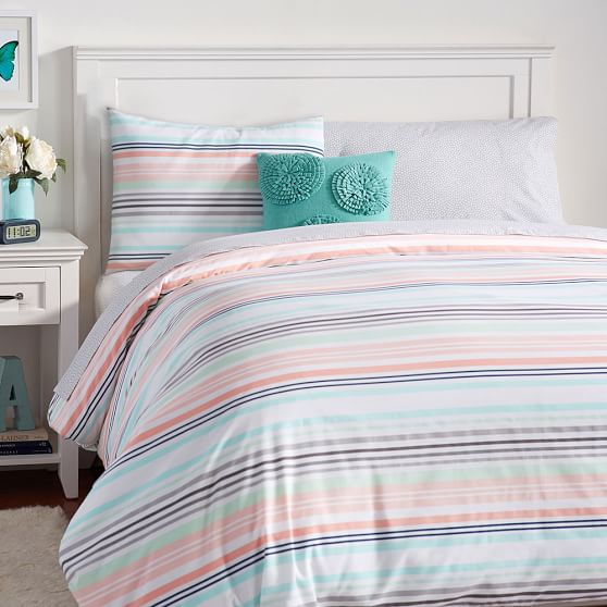 Vintage Stripe Girls Duvet Cover Standard Sham Sale Pottery