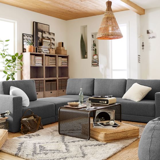Build Your Own Caelan Sectional Sofa Teen Sofa Pottery Barn Teen