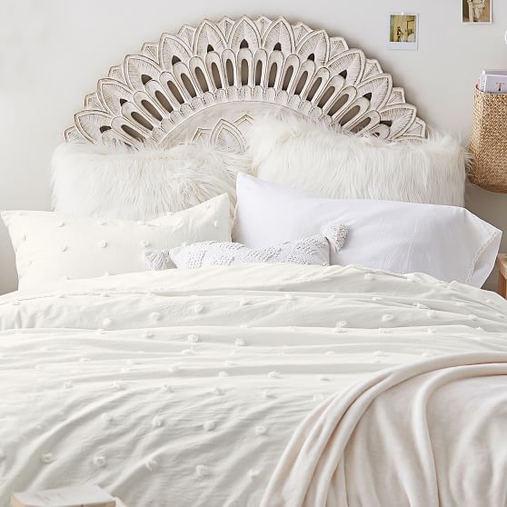 Tufted Dot Duvet Cover Girls Dorm Bedding Pottery Barn Teen