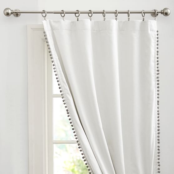 Pom Pom Blackout Curtain Teen Curtains Pottery Barn Teen
