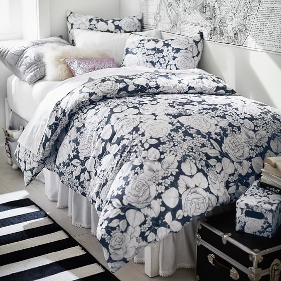 Winter Rose Girls Duvet Cover Sale Pottery Barn Teen