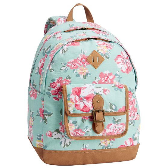 Pastel Bloom Burst Extra Large Backpack Pottery Barn Teen