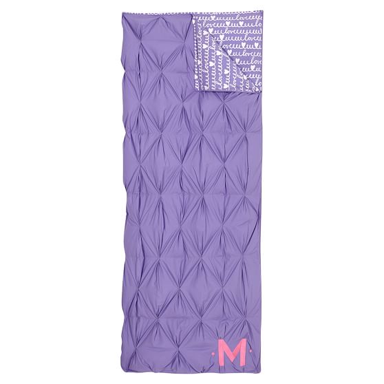 LoopsALot Girls' Sleeping Bag Purple Pottery Barn Teen