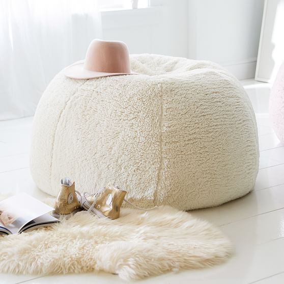 Sherpa Bean Bag Chair Pottery Barn Teen