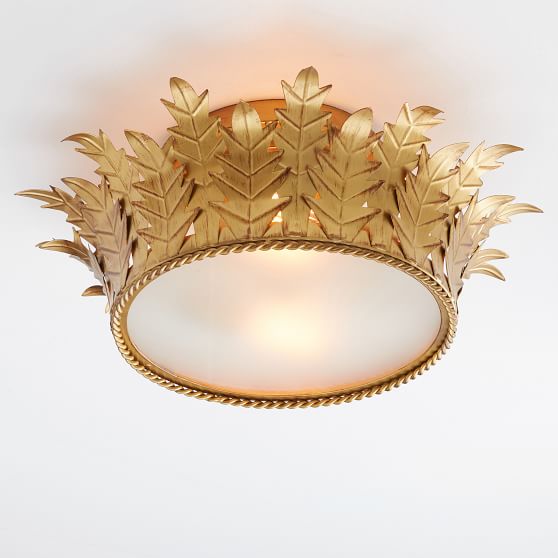 Crown Flush Mount Lighting Pottery Barn Teen