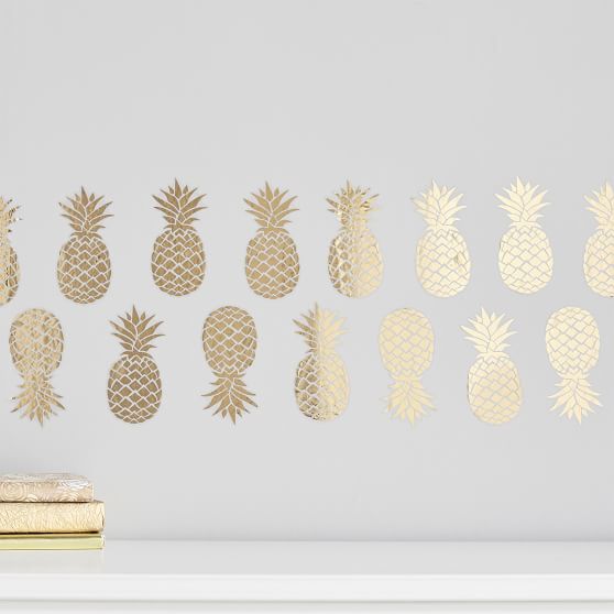 Pineapple Wall Decals Pottery Barn Teen