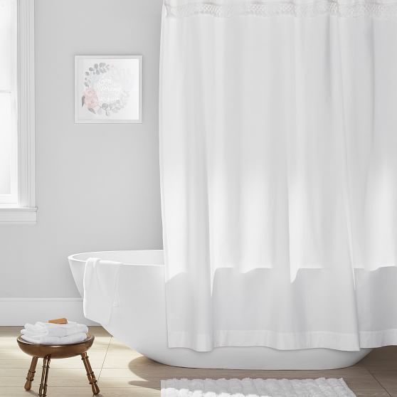 Border Fringe Shower Curtain Border Fringe Shower Curtain