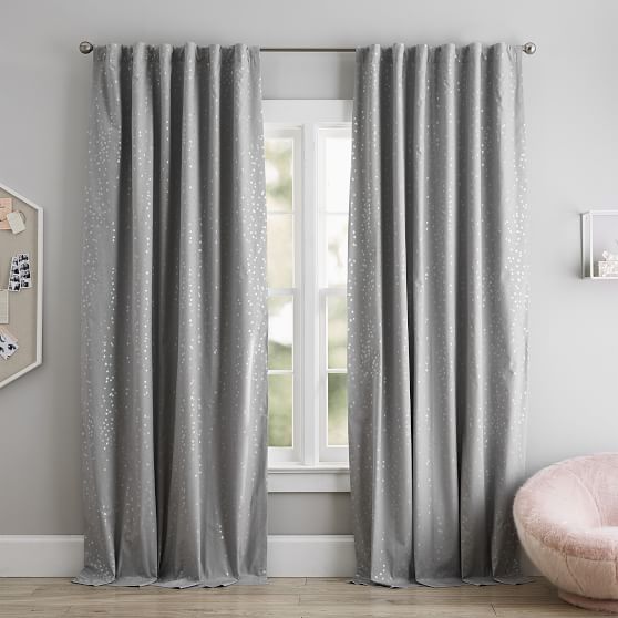 Iridescent Stars Blackout Curtain Teen Curtains Pottery Barn Teen