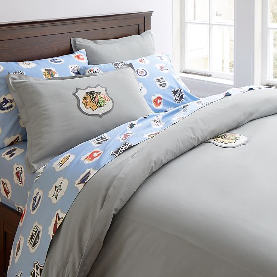 Nhl Patch Boy S Duvet Cover Sham Pottery Barn Teen