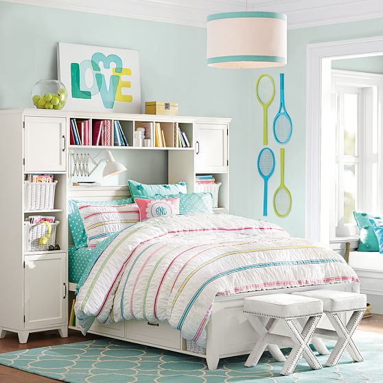 Rainbow Ribbon Girls Duvet Cover Sale Pottery Barn Teen