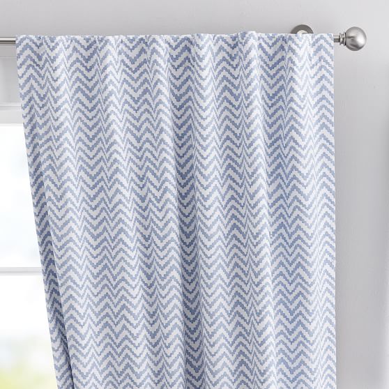 Chevron Blackout Curtain Teen Curtains Pottery Barn Teen