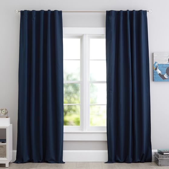 Classic Sailcloth Blackout Curtain Teen Curtains Pottery Barn Teen