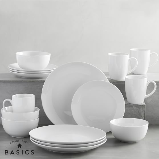Design Crew Basics Coupe Dinnerware College Kitchen Essentials