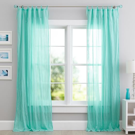 Twisted Sheer Curtain Teen Curtains Pottery Barn Teen