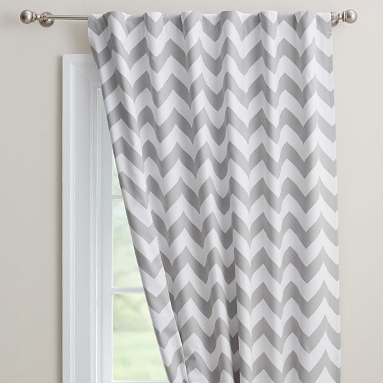 Chevron Blackout Curtain Teen Curtains Pottery Barn Teen