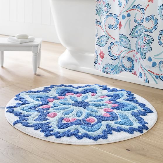 Lara Geo Bath Mat Pottery Barn Teen