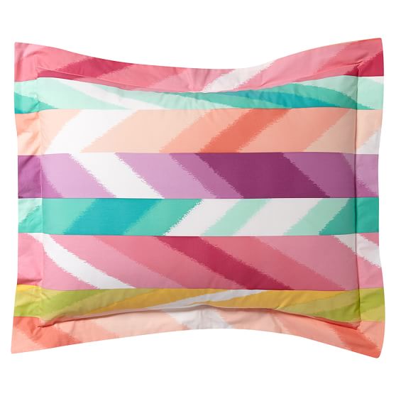 Ikat Stripe Girls Duvet Cover Pottery Barn Teen