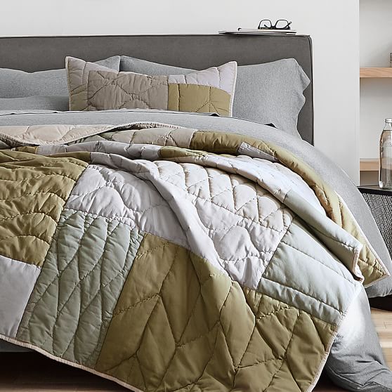 Urban Patchwork Boy S Quilt Sham Pottery Barn Teen