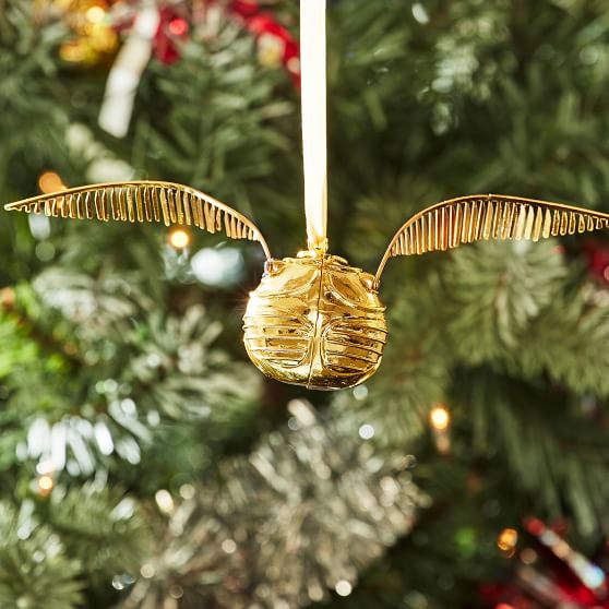 Harry Potter Golden Snitch Holiday Decorations Pottery Barn Teen