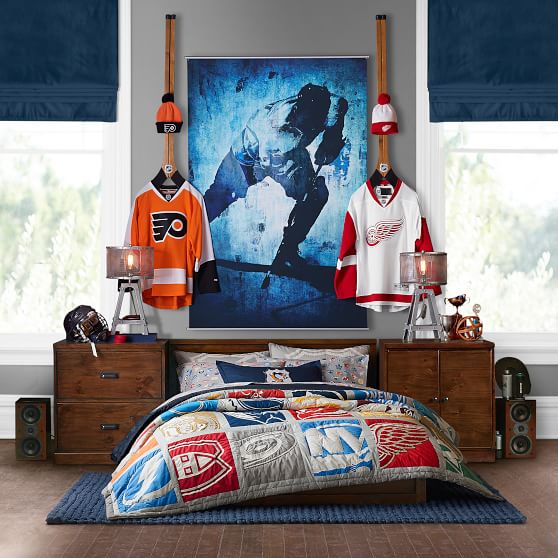 Nhl Hockey Stick Wall Storage Display Pottery Barn Teen