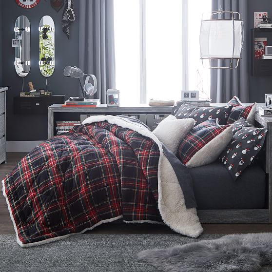 Classic Tartan Flannel Boys Comforter Sham Sale Pottery Barn