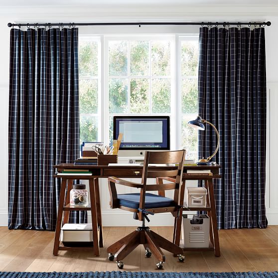 Boxter Plaid Blackout Curtain Teen Curtains Pottery Barn Teen