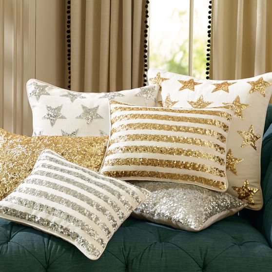 The Emily Meritt Sequin Pillow Covers Pottery Barn Teen