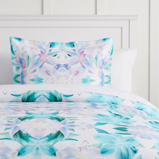 Organic Kaleidoscope Floral Girls Duvet Cover Sale Pottery