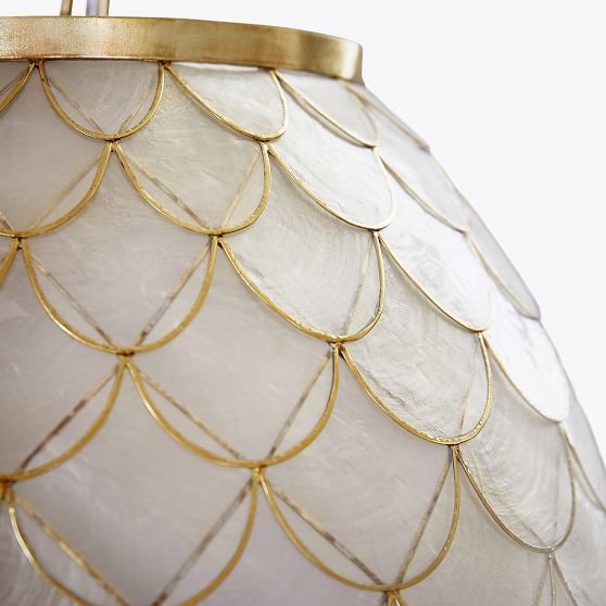 Scallop Capiz Bedroom Pendant Light Pottery Barn Teen