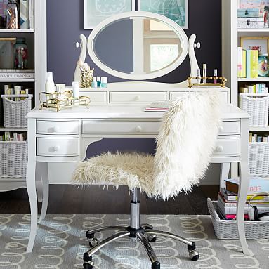 vanity desk mirror lilac hutch teen bedroom pbteen vanities pottery barn quicklook sets furniture