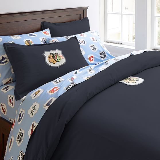 Nhl Patch Boy S Duvet Cover Sham Pottery Barn Teen