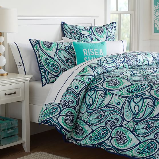 Paisley Perfect Girls Comforter Sham Pottery Barn Teen