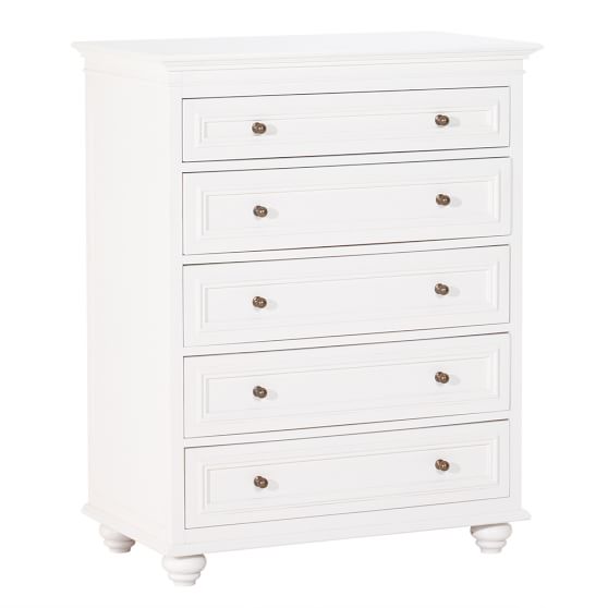 Chelsea 5 Drawer Tall Dresser Pottery Barn Teen