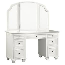 White Vanity Bedroom Furniture Pottery Barn Teen
