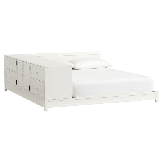 Ultimate Platform Bed Drawer Cabinet Set Teen Bedroom Set