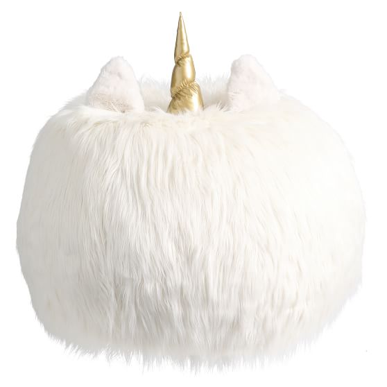 Unicorn Critter Bean Bag Chair Pottery Barn Teen