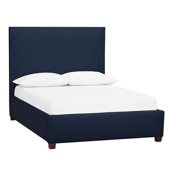 Raleigh Upholstered Square Bed Teen Bed Pottery Barn Teen