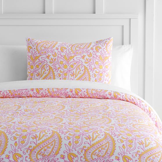 Tea Paisley Girls Duvet Cover Sale Pottery Barn Teen