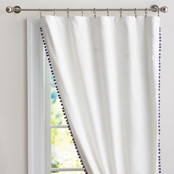 Pom Pom Blackout Curtain Teen Curtains Pottery Barn Teen