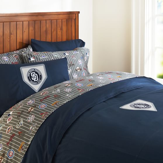 San Diego Padres Duvet Cover Twin Orange Pottery Barn Teen