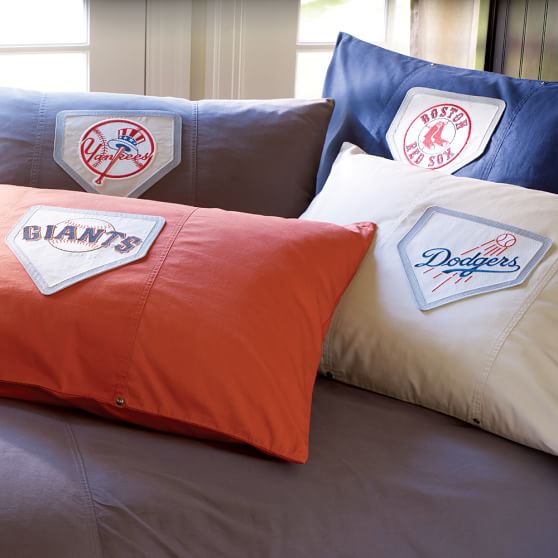 Los Angeles Dodgers Pillowcase Standard Stone Pottery Barn Teen