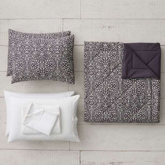 Starlight Geo Comforter Comforter Set Full Vintage Ebony